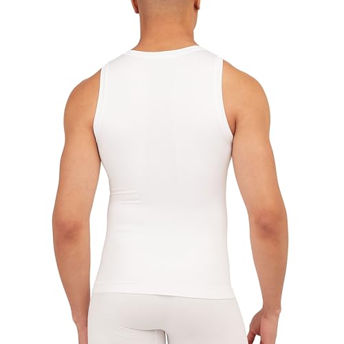 SPANX Men's Ultra Sculpt Seamless Tank - Bright White - Small at